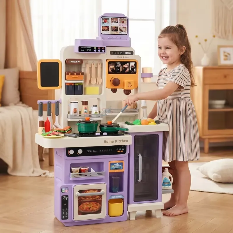Kids Outdoor Kitchen Accessories - 90cm Büyük Çocuklar İçin Işıklı, Sesli,