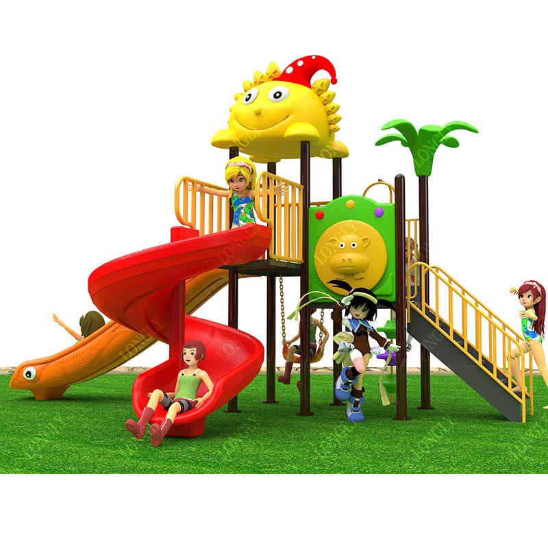 Kids Outdoor Garden - Çocuklar İçin Ticari Plastik Kaydırak 450x270x280cm