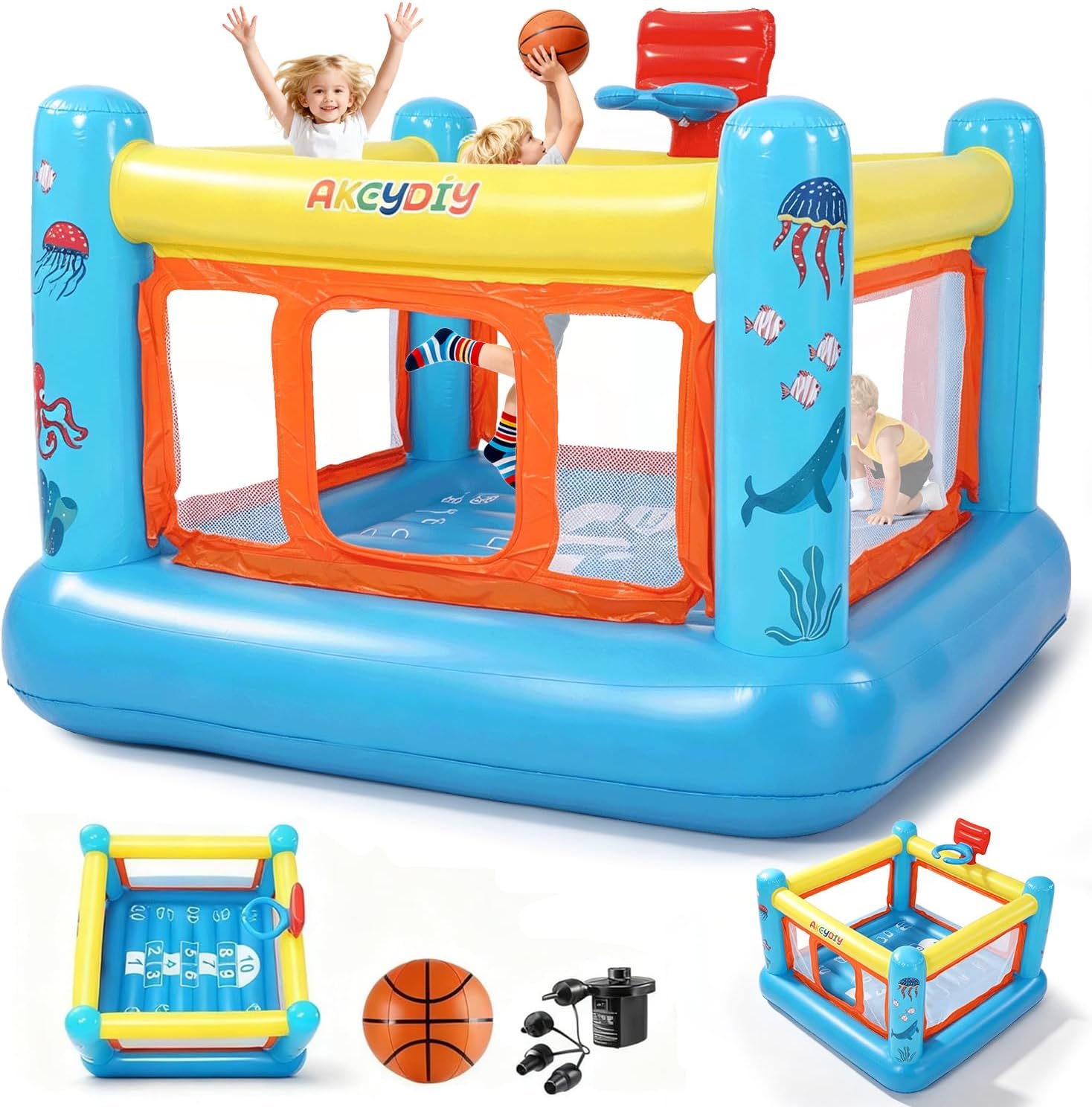 Kids Outdoor Jump House - Şişme Oyun Evi, 3-6 Yaş Çocuklar