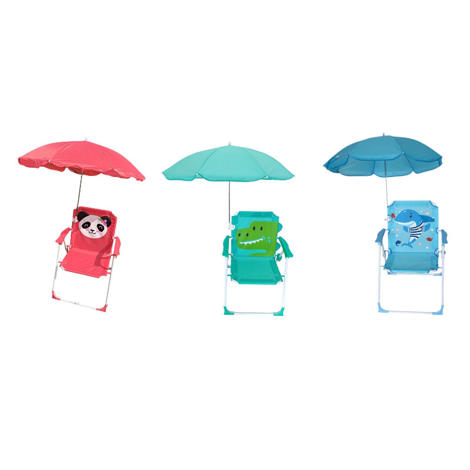 Kids Outdoor Foldable Chair - Çocuklar için Şemsiyeli Plaj Sandalyeleri Katlanabilir
