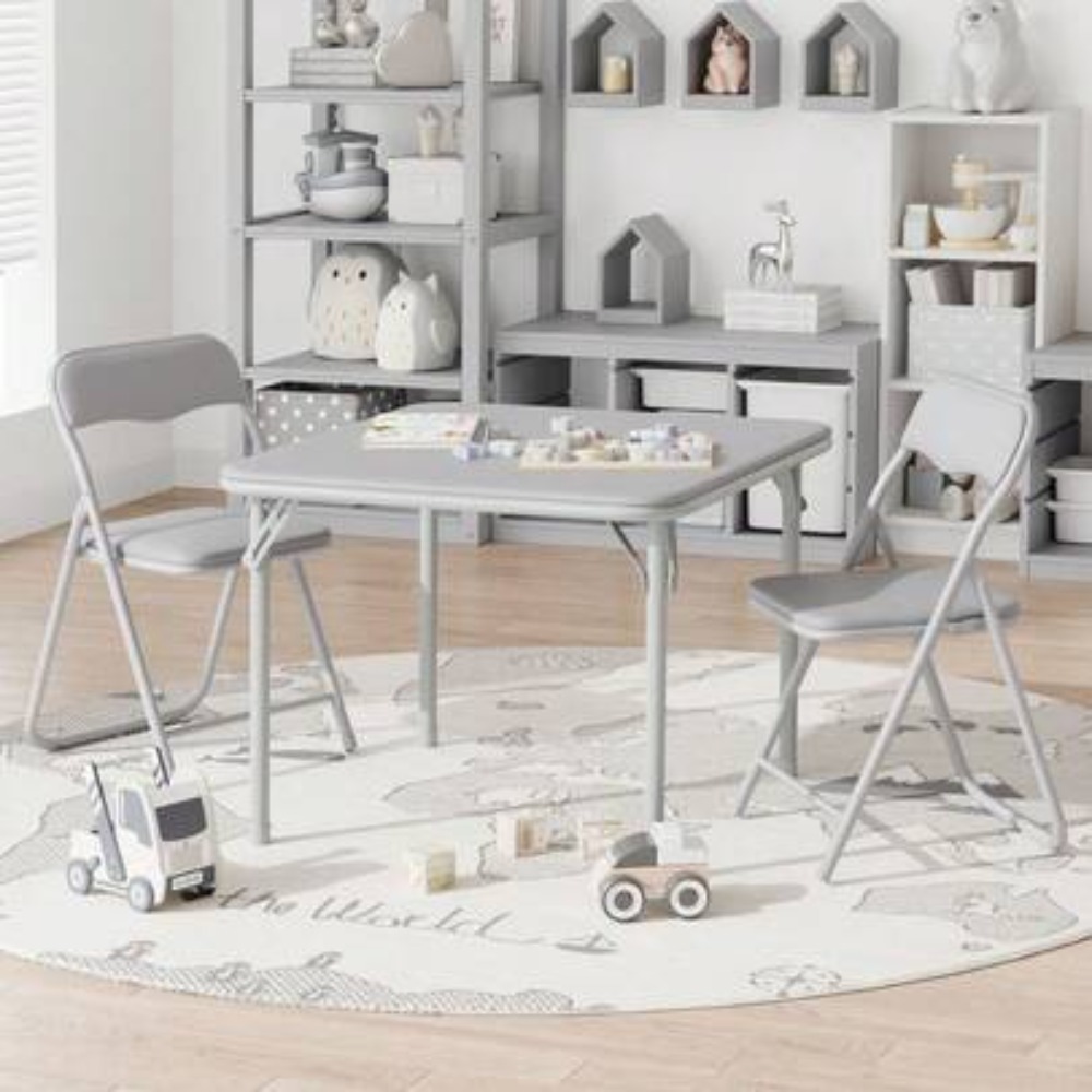 Kids Outdoor Folding Table - Çocuklar için 3 Parçalı Katlanır Masa