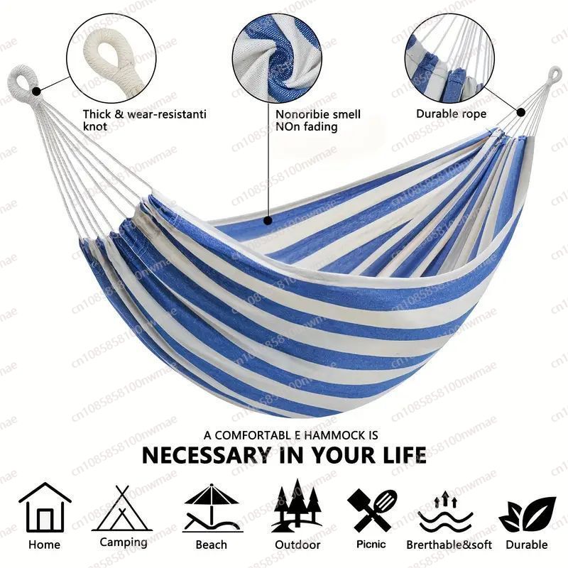 Kids Outdoor Hammock - Çift katmanlı çubuksuz tek kişilik hamak,