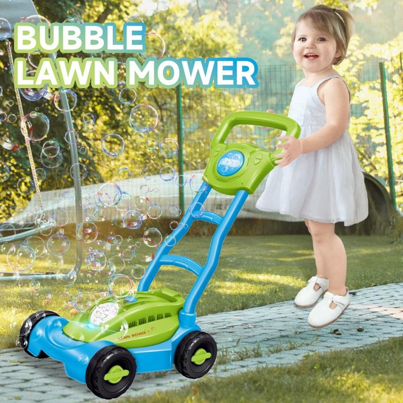 Kids Outdoor Lawn Mower - Çim Biçme Makinesi Şeklinde Baloncuk Makinesi,