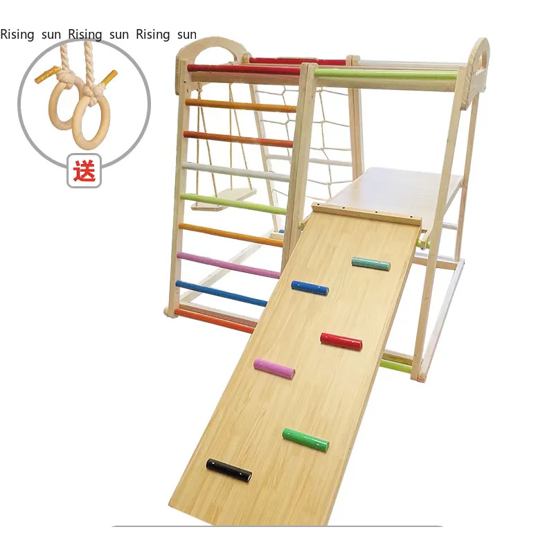 Kids Outdoor Climbing Structure - Ahşap Tırmanma Çerçevesi Kapalı Oyun Alanı
