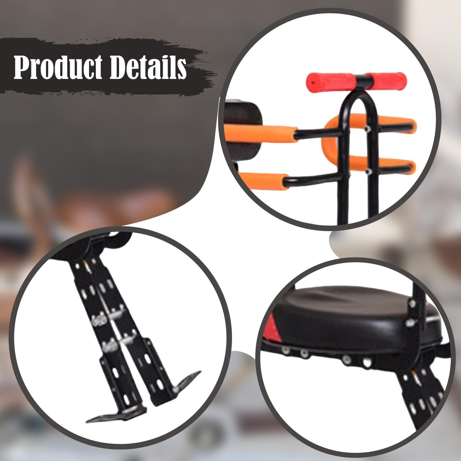 Kids Outdoor Foldable Chair - Katlanabilir Çocuk Bisiklet Koltuğu, Korkuluklu, Kolay