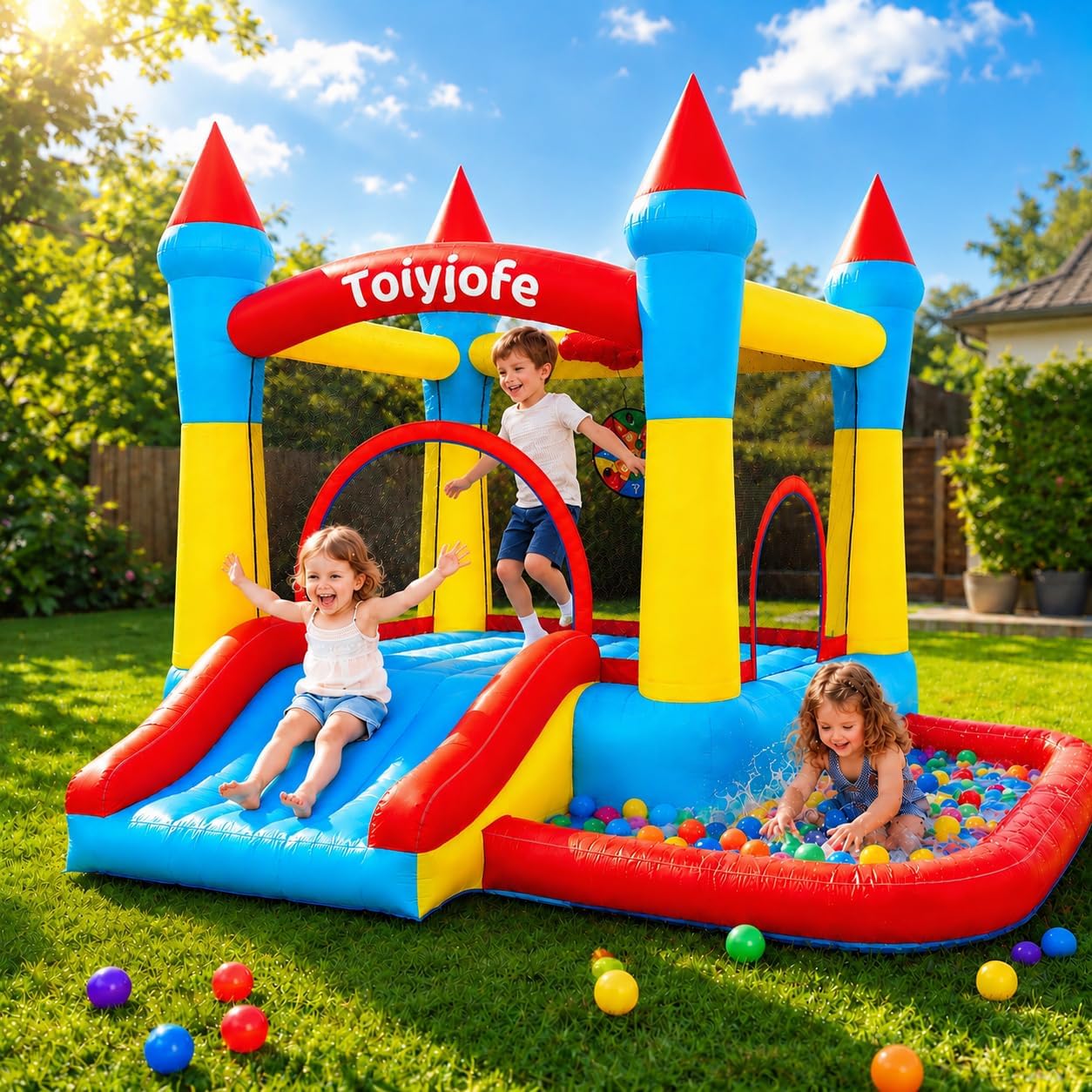 3-6 Yaş Çocuklar İçin Şişme Oy - Kids Outdoor Jump House incelemesi ve fiyatı