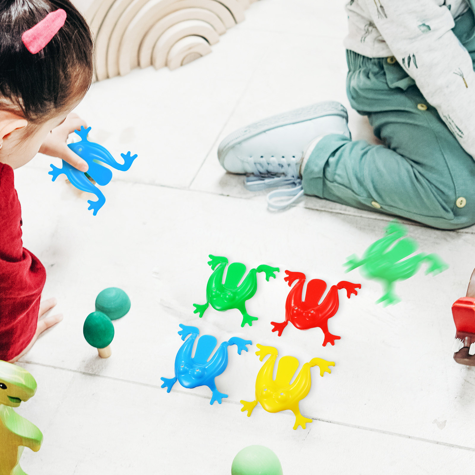 16 Parça Zıplayan Kurbağa Çeşi - Kids Outdoor Jumping Toys incelemesi ve fiyatı