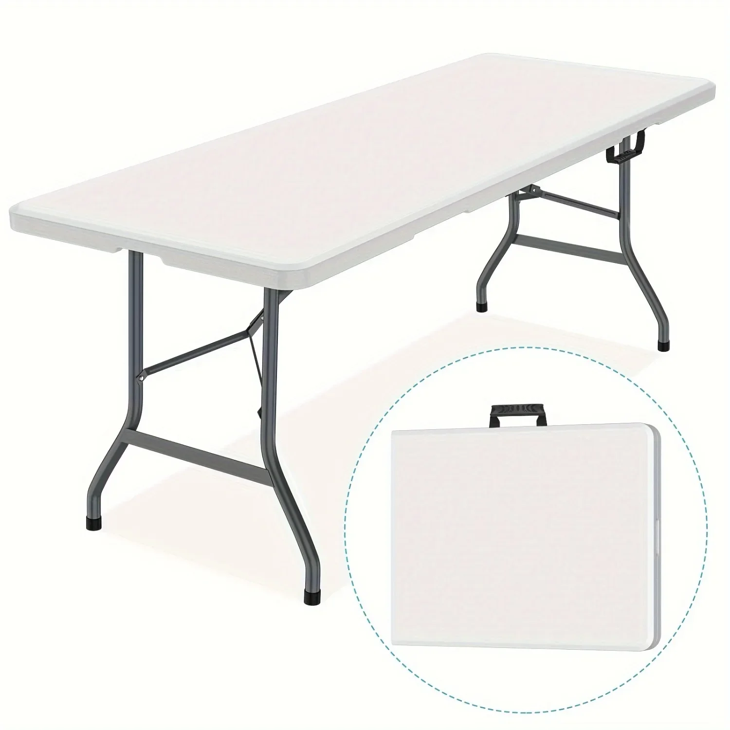 6FT Geniş Plastik Katlanır Mas - Kids Outdoor Folding Table incelemesi ve fiyatı