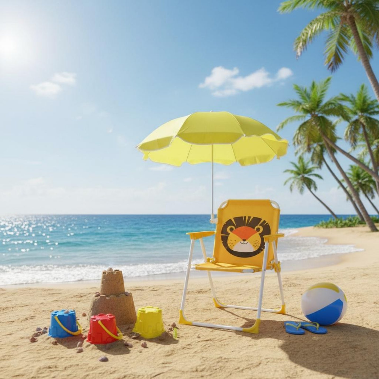 Çocuk Plaj Sandalyesi, Şemsiye - Kids Outdoor Foldable Chair incelemesi ve fiyatı