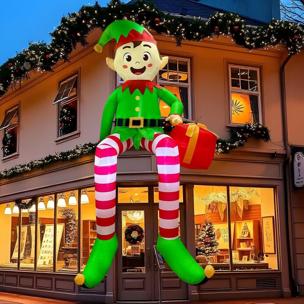 8FT Noel Şişme Oturan Elf Deko - Kids Outdoor Garden incelemesi ve fiyatı