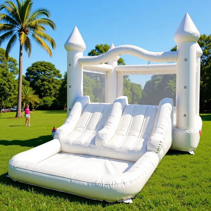 Dev Beyaz Şişme Oyun Evi, Çocu - Kids Outdoor Jump House incelemesi ve fiyatı